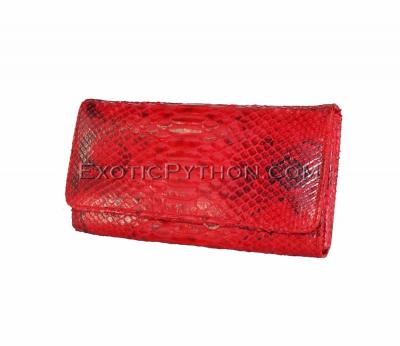 Snakeskin wallet red motive shiny WA-62